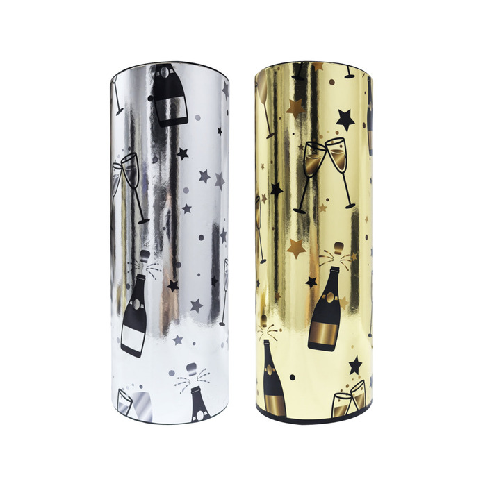 Bordbombe champagne guld/sølv 20 cm